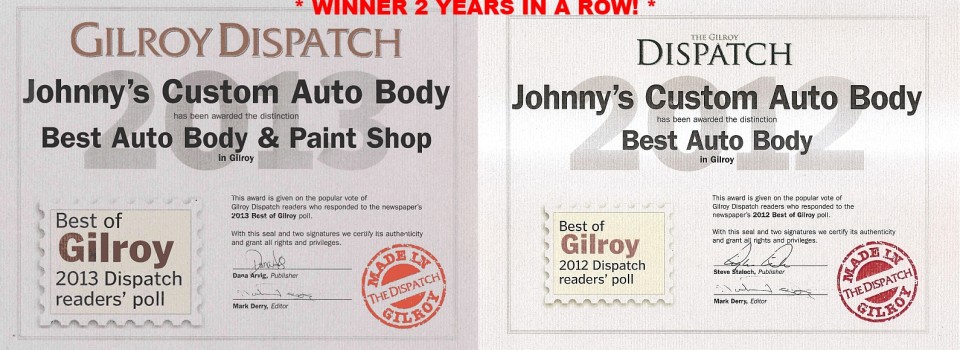 Gilroy’s Best Auto Body Shop 2012