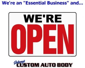 johnny's custom auto body - essential business open