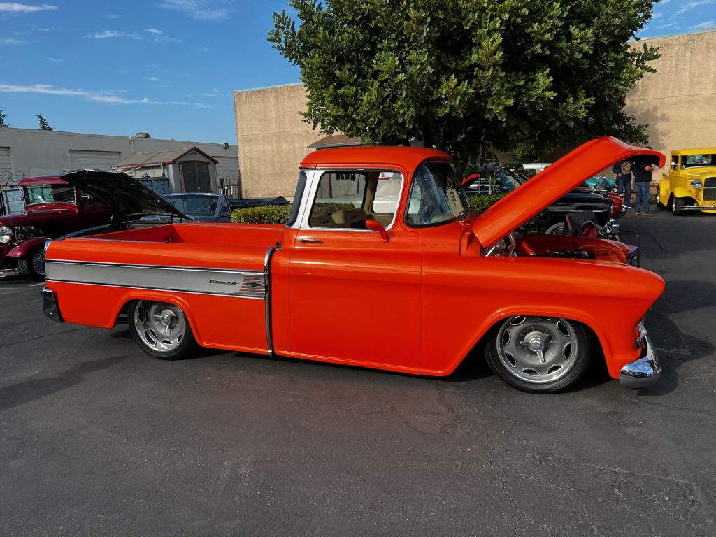 red chevy pickup